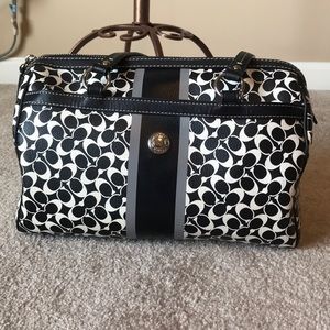 Black and White Coach Satchel